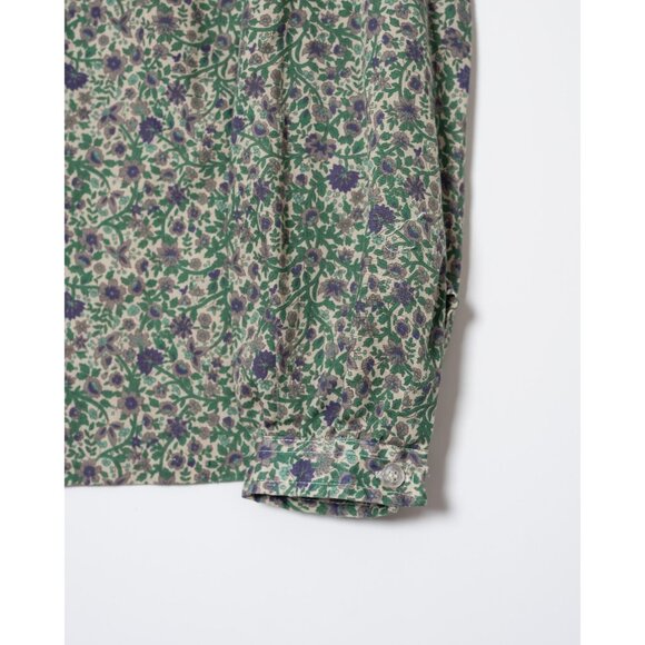 Vintage 1980s Susan Van Heusen Womens Size 10 Floral Shirt Semi Sheer - Picture 3 of 6